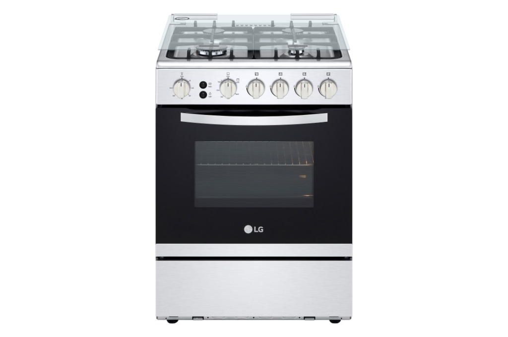 LG Cuisinière à gaz - 4 feux - DUAL HEATING - BELIA