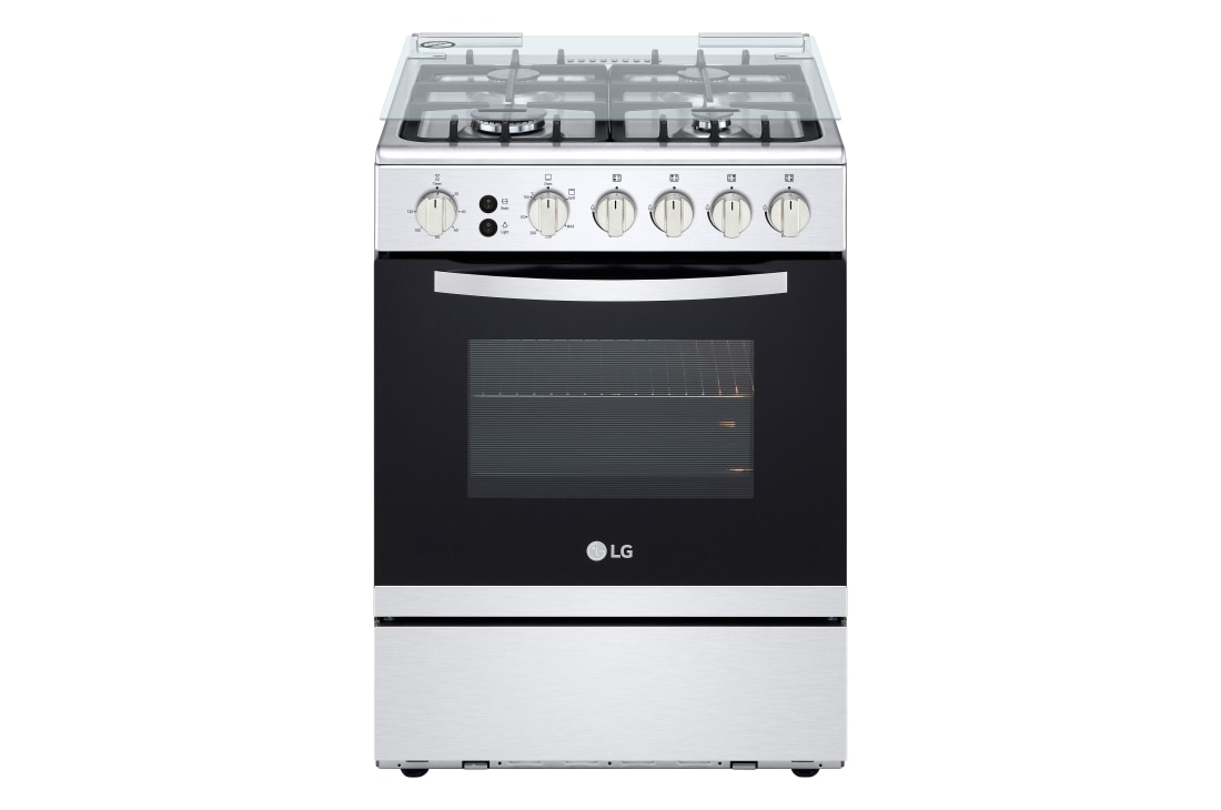LG Cuisinière à gaz - 4 feux - DUAL HEATING - BELIA